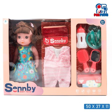 طقم دمية سينبي مع إكسسوارات العناية SENNBY